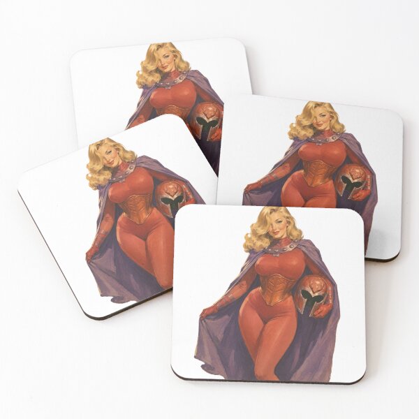 Item preview, Magnetic Queen Cosplay Pin-Up | Vintage Comic Inspired Heroine Illustration designed and sold by Cosplayvintage.