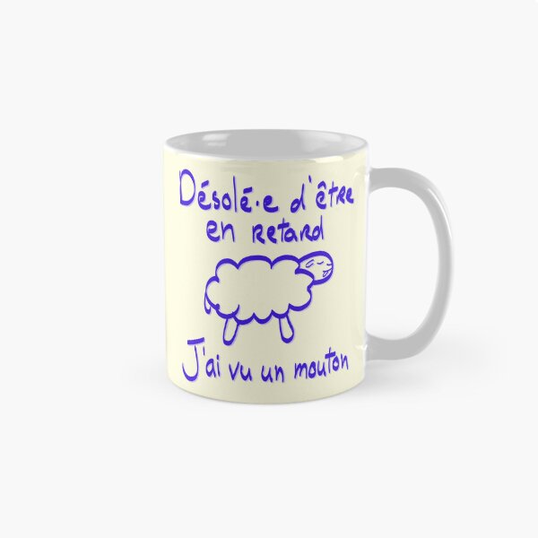 Item preview, Sorry I'm late, I saw a sheep designed and sold by mousse-tache.