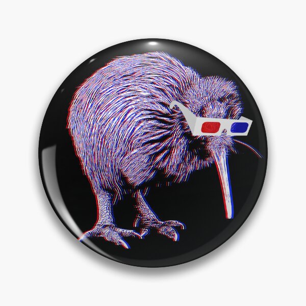 Artikelvorschau, Kiwi-Vogel-Anaglyphen-T-Shirt entworfen und verkauft von RaymundoSouza.