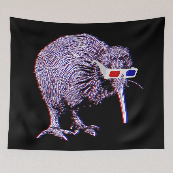 Item preview, Kiwi Bird Anaglyph T-Shirt designed and sold by RaymundoSouza.