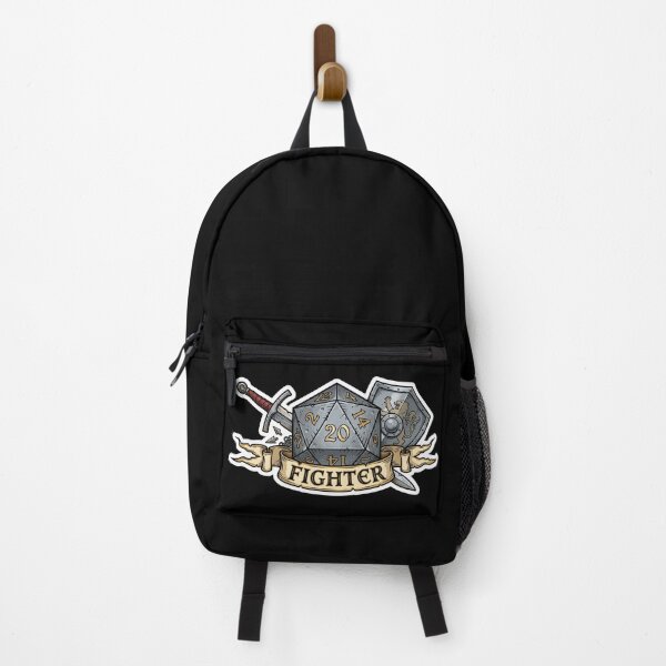 Item preview, Fighter D20 Class Crest Sticker - Funny D&D Fighter Dice Tabletop RPG Gift designed and sold by Dice_Goblin_Studio.