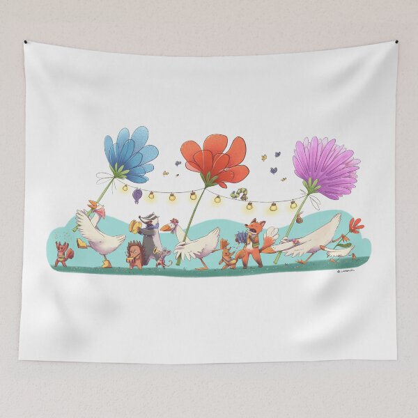 Item preview, Whimsical Animal Parade designed and sold by ChiaraAless.