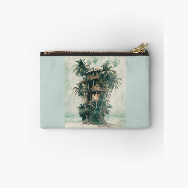 Item preview,  Tropical Beach Treehouse B1 designed and sold by CrumbBumStudio.