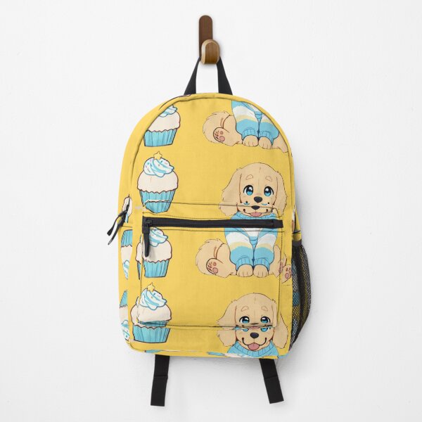 Item preview, Cute Golden Retriever Puppy in Cozy Sweater with Cupcakes Illustration designed and sold by BLUESKY11a.