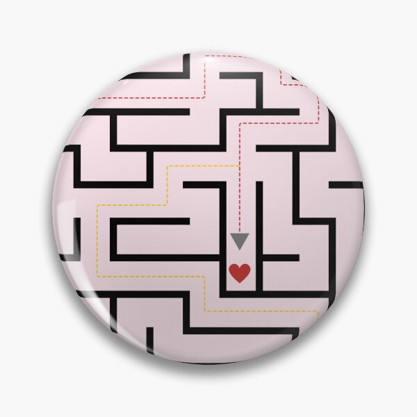 Item preview, Path to Love Minimalist Maze Design designed and sold by NoraStudioArt.