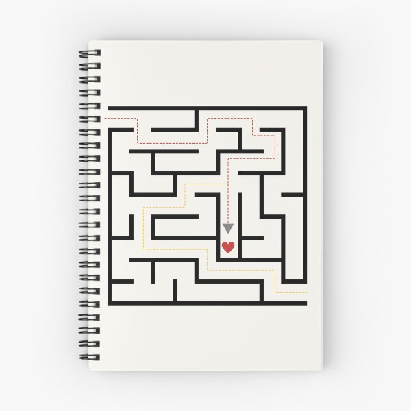 Item preview, Path to Love Minimalist Maze Design designed and sold by NoraStudioArt.