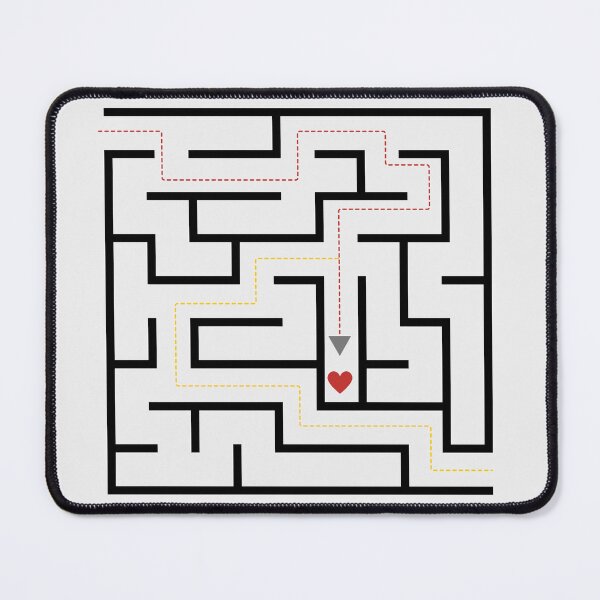 Item preview, Path to Love Minimalist Maze Design designed and sold by NoraStudioArt.