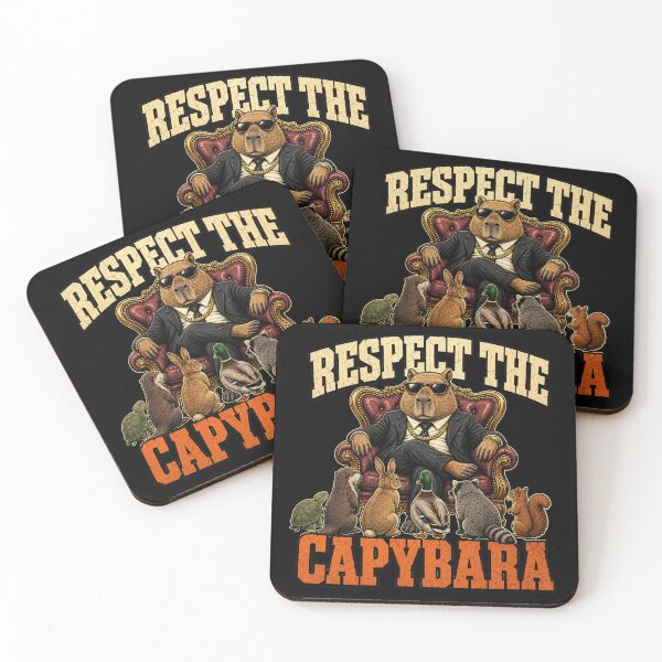 Item preview, Respect the Capybara - Vintage T-Shirt Illustration designed and sold by Uglyandcute.