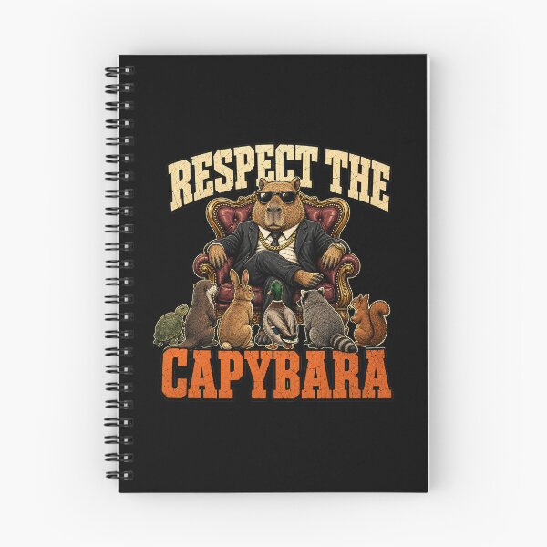 Item preview, Respect the Capybara - Vintage T-Shirt Illustration designed and sold by Uglyandcute.