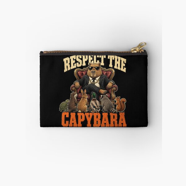 Item preview, Respect the Capybara - Vintage T-Shirt Illustration designed and sold by Uglyandcute.