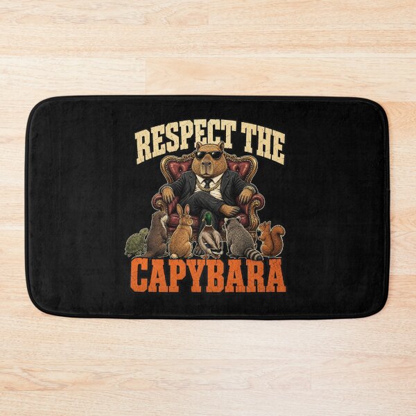 Item preview, Respect the Capybara - Vintage T-Shirt Illustration designed and sold by Uglyandcute.