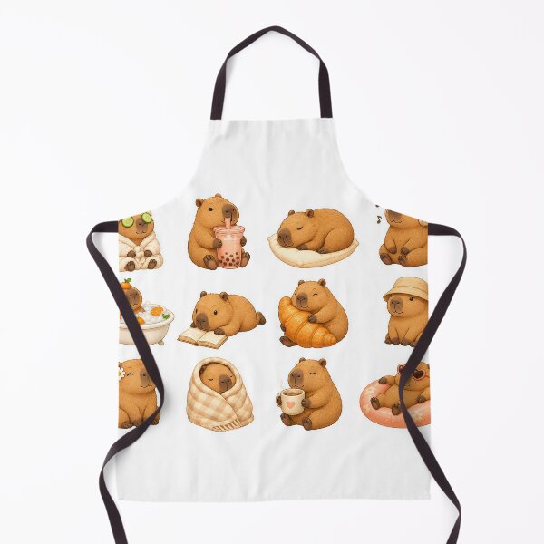 Item preview, Capybara Day Off – Cozy Cute Sticker Pack designed and sold by alexrow.