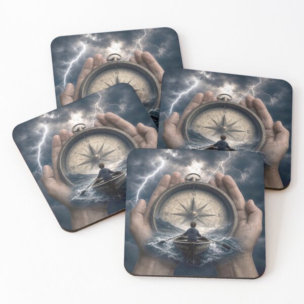 Item preview, Boy in a Rowboat Guided by a Compass and Hands designed and sold by Maria Dryfhout.