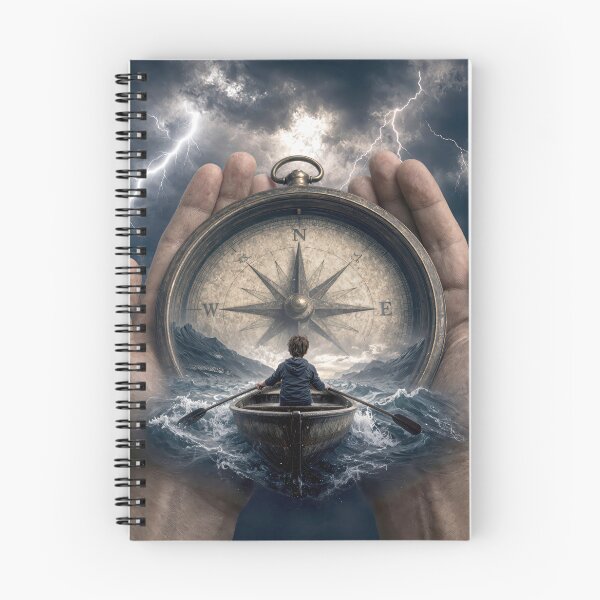 Item preview, Boy in a Rowboat Guided by a Compass and Hands designed and sold by Maria Dryfhout.