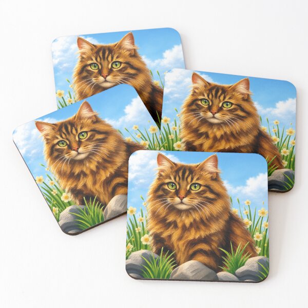 Item preview, Tabby in a Meadow designed and sold by E.C.Creations.