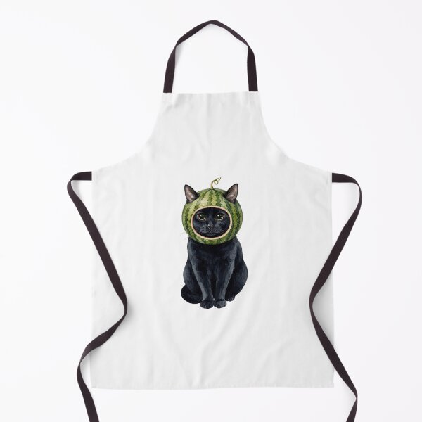 Item preview, Kawaii Fruit Kitty | Black Cat & Watermelon designed and sold by KittyClosetStore.