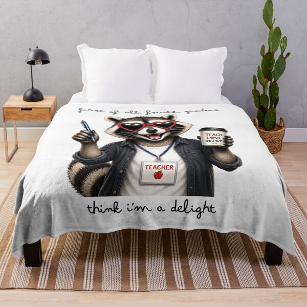 Item preview, Fourth Grade Teacher Funny Racoon designed and sold by LounisArt.