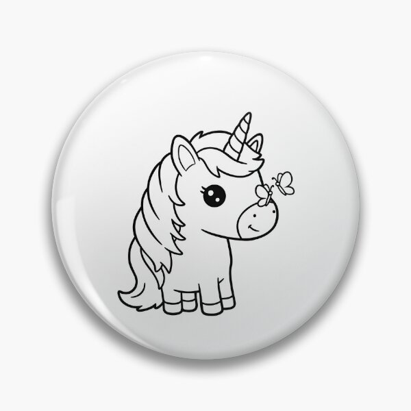Item preview, Cute Baby Unicorn with Butterfly designed and sold by ArtPer-design.