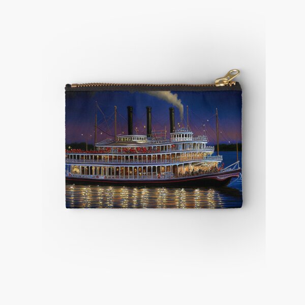 Item preview, Mississippi Steamboat at Twilight | Vintage Riverboat Art designed and sold by GSizzle1.