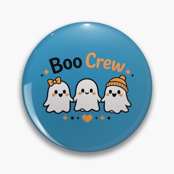 Item preview, Boo Crew Cute Ghost Trio Halloween | Minimal Line Art Spooky Friends Description designed and sold by DesignHouse07.