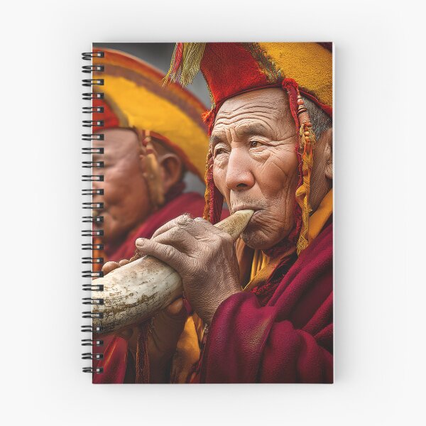 Item preview, Monks Playing Traditional Instruments in Harmony designed and sold by Artessie.