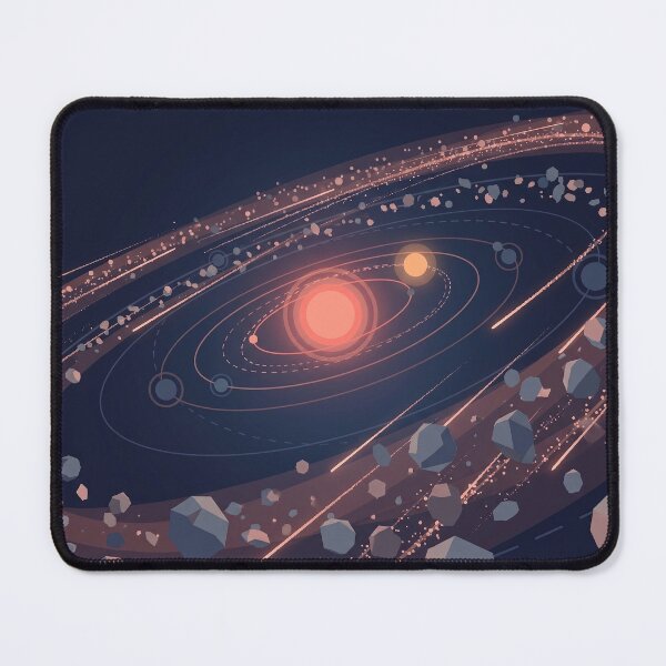 Item preview, Mappa astronomica con orbite e cintura asteroidale designed and sold by deeporbitgames.