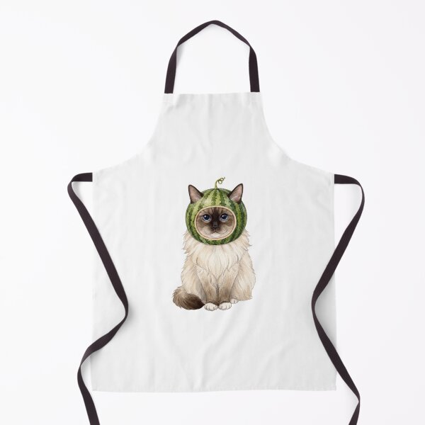 Item preview, Kawaii Fruit Kitty | Ragdoll Cat & Watermelon designed and sold by KittyClosetStore.