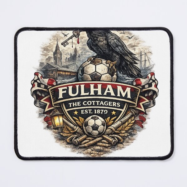 Item preview, Fulham Football Fan Graphic | The Cottagers Vintage Supporter Shirt | West London Football Design designed and sold by GarnerSupplyCo.