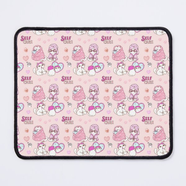 Item preview, Cute Kawaii kitten Silly Cat Self Care Routine Pink Spa Kitten cozy cats Aesthetic designed and sold by Art IN Pack.