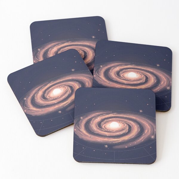 Item preview, Geometric illustration of a spiral galaxy designed and sold by deeporbitgames.