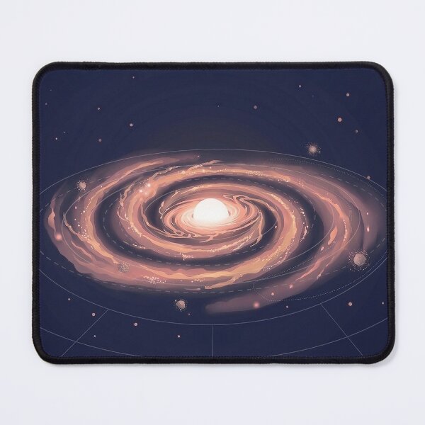 Item preview, Geometric illustration of a spiral galaxy designed and sold by deeporbitgames.