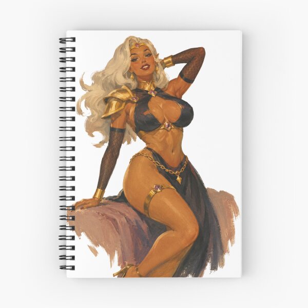 Item preview, Shadow Empress Pin-Up | Original Dark Fantasy Queen Vintage Illustration designed and sold by Cosplayvintage.