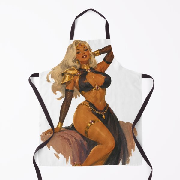 Item preview, Shadow Empress Pin-Up | Original Dark Fantasy Queen Vintage Illustration designed and sold by Cosplayvintage.