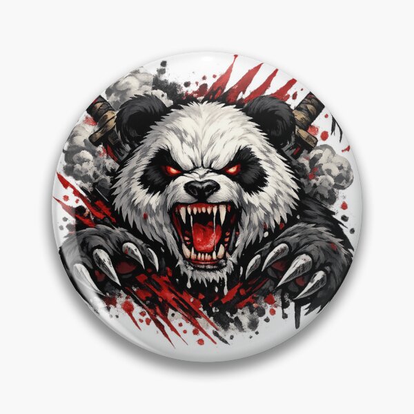 Item preview, Angry Panda Warrior | Fierce Animal Graphic T-Shirt & Hoodie Design designed and sold by Lifehackerplus1.