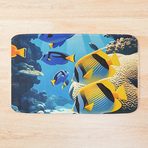 Item preview, Krabi Coral Reef Symphony – Vintage Marine Poster designed and sold by Spirit of Siam.