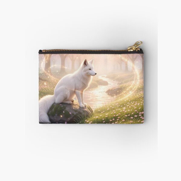 Item preview, White Fox in the Cherry Blossom Grove designed and sold by Fanta-sticky.