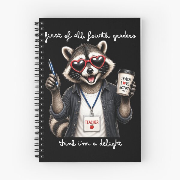Item preview, Fourth Grade Teacher Funny Racoon designed and sold by LounisArt.