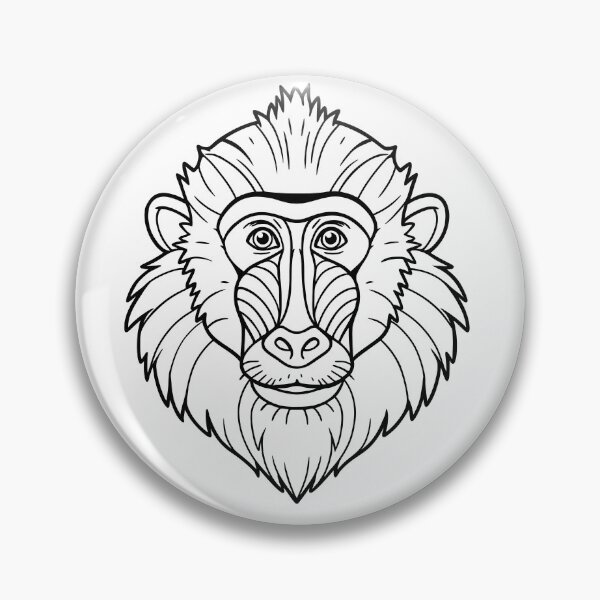 Item preview, Majestic Mandrill Monkey Wildlife Portrait designed and sold by ArtPer-design.