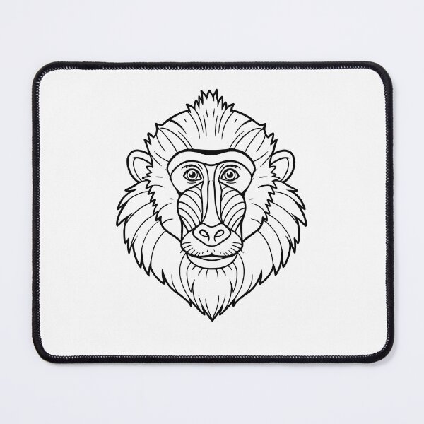 Item preview, Majestic Mandrill Monkey Wildlife Portrait designed and sold by ArtPer-design.