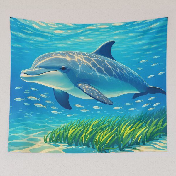 Item preview, Common Bottlenose Dolphin Digital Animal Art designed and sold by kakarikihill.