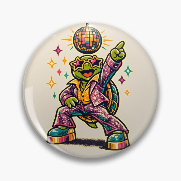 Item preview, Disco Party Turtle | Retro Dancing Turtle Funny Vintage 70s Turtle T-Shirt designed and sold by  Artistry in Motion by MADsrecreation.