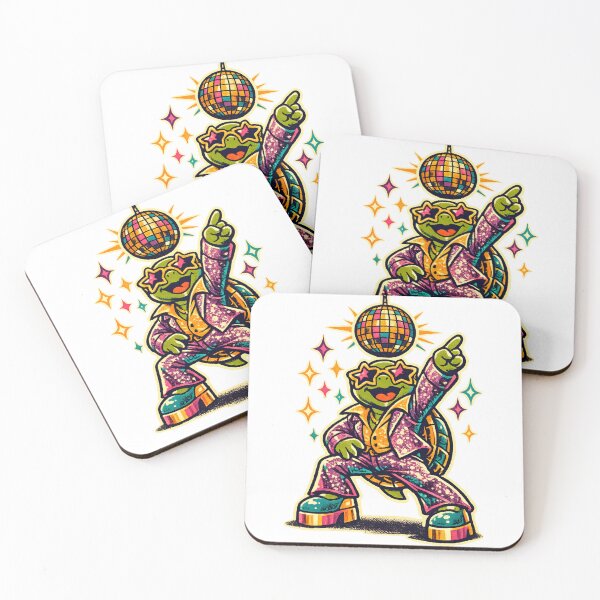 Item preview, Disco Party Turtle | Retro Dancing Turtle Funny Vintage 70s Turtle T-Shirt designed and sold by  MAD's Recreation Studio.