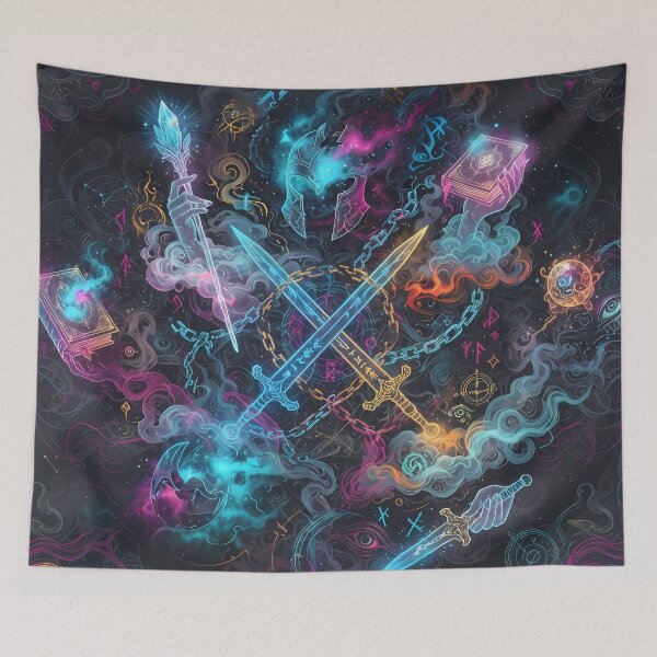 Item preview, Game Power Fantasy RPG Pixel Art Seamless Pattern designed and sold by ART ATTACK ZONE.