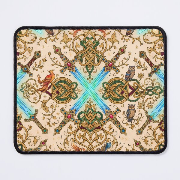 Item preview, Blue Power Fantasy RPG Pixel Art Seamless Pattern designed and sold by ART ATTACK ZONE.