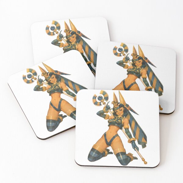 Item preview, Sun Guardian Pin-Up | Original Desert Fantasy Warrior Vintage Illustration designed and sold by Cosplayvintage.