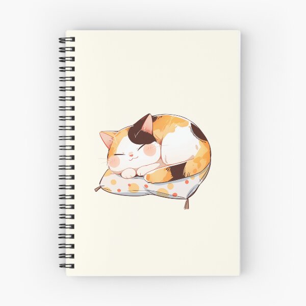 Item preview, Calico Cat Napping on a Cushion designed and sold by NikoNekoDesigns.