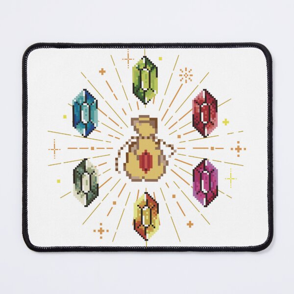 Item preview, bag of Rupees pixel art zelda designed and sold by samuzai.