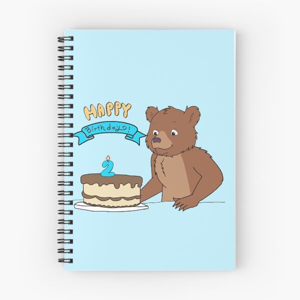 Item preview, Littlebear 2nd birthday cake blue designed and sold by fandomtrash97.