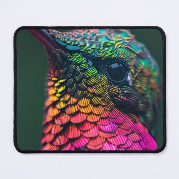 Item preview, Rainbow Hummingbird Close Portrait designed and sold by Pierce Millington Gallery.