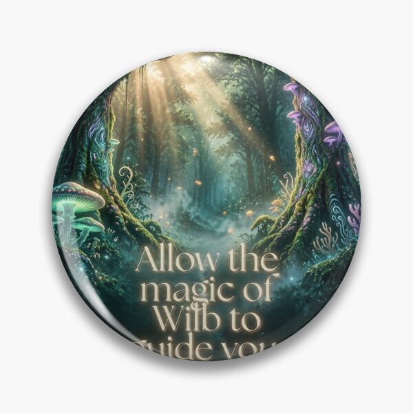 Item preview, Allow the Magic of the Wild to Guide You – Bright Enchanted Forest Fantasy Moonlight Nature Art designed and sold by DervoTeck2767.